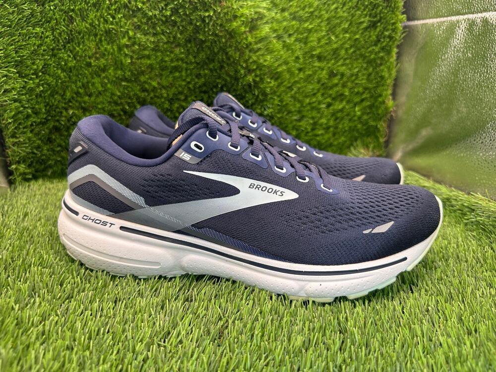 Brooks Ghost 15 1203801B450 Athletic Sneaker Women's 10.5B Blue Mesh Cushioned